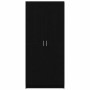 Armario Roble Negro 80 x 50,5 x 180 cm Madera de ingeniería en Armarios roperos | Comprar online en Foru.es