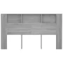 Mueble cabecero gris Sonoma 180x18,5x104,5 cm de vidaXL, Cabeceros y pies de cama - Ref: Foro24-817277, Precio: 78,15 €, Desc...