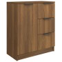 Aparador de madera contrachapada marrón roble 60x30x70 cm de vidaXL, Aparadores - Ref: Foro24-816990, Precio: 82,43 €, Descue...