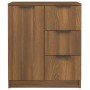 Aparador de madera contrachapada marrón roble 60x30x70 cm de vidaXL, Aparadores - Ref: Foro24-816990, Precio: 82,43 €, Descue...