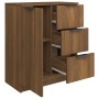 Aparador de madera contrachapada marrón roble 60x30x70 cm de vidaXL, Aparadores - Ref: Foro24-816990, Precio: 82,43 €, Descue...