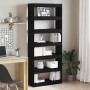 Librería Negro 80 x 30 x 198 cm Madera de ingeniería en Librerías y estanterías | Comprar online en Foru.es