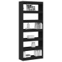 Librería Negro 80 x 30 x 198 cm Madera de ingeniería en Librerías y estanterías | Comprar online en Foru.es