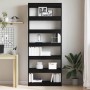 Librería Negro 80 x 30 x 198 cm Madera de ingeniería en Librerías y estanterías | Comprar online en Foru.es