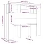 Kopfteilmöbel aus brauner Eiche, 120 x 18,5 x 102,5 cm von vidaXL, Kopf- und Fußteile - Ref: Foro24-817269, Preis: 47,35 €, R...