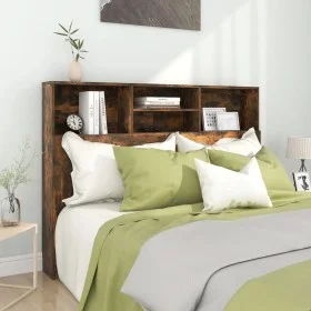 Mueble cabecero color roble ahumado 140x19x103,5 cm de vidaXL, Cabeceros y pies de cama - Ref: Foro24-817249, Precio: 57,51 €...