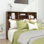 Mueble cabecero color roble ahumado 140x19x103,5 cm de vidaXL, Cabeceros y pies de cama - Ref: Foro24-817249, Precio: 57,93 €...