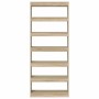 Librería Roble Sonoma 80 x 30 x 198 cm Madera de ingeniería en Librerías y estanterías | Comprar online en Foru.es