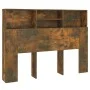 Smoked oak headboard furniture 140x19x103.5 cm by vidaXL, Headboards and footboards - Ref: Foro24-817249, Price: 57,51 €, Dis...