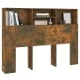 Smoked oak headboard furniture 140x19x103.5 cm by vidaXL, Headboards and footboards - Ref: Foro24-817249, Price: 57,51 €, Dis...