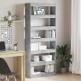 Librería Gris Concreto 80 x 30 x 198 cm Madera de ingeniería en Librerías y estanterías | Comprar online en Foru.es