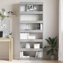 Librería Gris Concreto 80 x 30 x 198 cm Madera de ingeniería en Librerías y estanterías | Comprar online en Foru.es