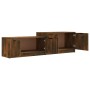Mueble para TV madera contrachapada roble ahumado 158,5x36x45cm de vidaXL, Muebles TV - Ref: Foro24-817123, Precio: 74,60 €, ...