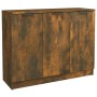 Aparador madera contrachapada color roble ahumado 90,5x30x70 cm de vidaXL, Aparadores - Ref: Foro24-817024, Precio: 66,90 €, ...
