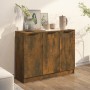 Aparador madera contrachapada color roble ahumado 90,5x30x70 cm de vidaXL, Aparadores - Ref: Foro24-817024, Precio: 66,90 €, ...