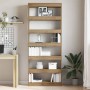 Librería Roble artesanal 80 x 30 x 198 cm Madera de ingeniería en Librerías y estanterías | Comprar online en Foru.es