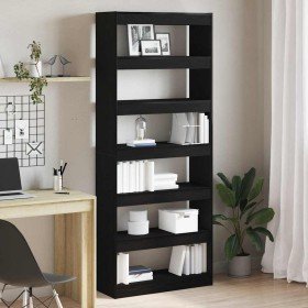 Librería Roble Negro 80 x 30 x 198 cm Madera de ingeniería en Librerías y estanterías | Comprar online en Foru.es