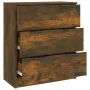 Smoked oak plywood sideboard 60x30x70 cm by vidaXL, Sideboards - Ref: Foro24-816985, Price: 87,11 €, Discount: %