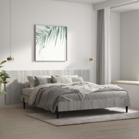 Cabecero pared madera contrachapada gris Sonoma 240x1,5x80 cm de vidaXL, Cabeceros y pies de cama - Ref: Foro24-816980, Preci...