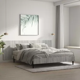 Wandkopfteil aus grauem Sonoma-Sperrholz, 240 x 1,5 x 80 cm von vidaXL, Kopf- und Fußteile - Ref: Foro24-816980, Preis: 64,01...