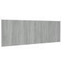 Cabecero pared madera contrachapada gris Sonoma 240x1,5x80 cm de vidaXL, Cabeceros y pies de cama - Ref: Foro24-816980, Preci...