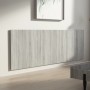 Cabecero pared madera contrachapada gris Sonoma 240x1,5x80 cm de vidaXL, Cabeceros y pies de cama - Ref: Foro24-816980, Preci...