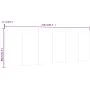 Cabecero pared madera contrachapada gris Sonoma 240x1,5x80 cm de vidaXL, Cabeceros y pies de cama - Ref: Foro24-816980, Preci...