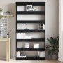 Librería Negro 100 x 30 x 198 cm Madera de ingeniería en Librerías y estanterías | Comprar online en Foru.es
