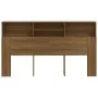 Mueble cabecero color marrón roble 180x19x103,5 cm de vidaXL, Cabeceros y pies de cama - Ref: Foro24-817257, Precio: 96,15 €,...