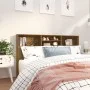 Mueble cabecero color marrón roble 180x19x103,5 cm de vidaXL, Cabeceros y pies de cama - Ref: Foro24-817257, Precio: 96,15 €,...