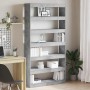 Librería Gris Concreto 100 x 30 x 198 cm Madera de ingeniería en Librerías y estanterías | Comprar online en Foru.es