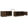 Mueble para TV madera contrachapada marrón roble 80x35x36,5 cm de vidaXL, Muebles TV - Ref: Foro24-817121, Precio: 53,40 €, D...