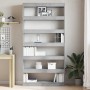 Librería Gris Concreto 100 x 30 x 198 cm Madera de ingeniería en Librerías y estanterías | Comprar online en Foru.es