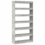 Librería Gris Concreto 100 x 30 x 198 cm Madera de ingeniería en Librerías y estanterías | Comprar online en Foru.es