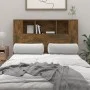 Mueble cabecero color roble ahumado 120x18,5x102,5 cm de vidaXL, Cabeceros y pies de cama - Ref: Foro24-817267, Precio: 50,52...