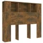Mueble cabecero color roble ahumado 120x18,5x102,5 cm de vidaXL, Cabeceros y pies de cama - Ref: Foro24-817267, Precio: 50,52...