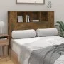 Mueble cabecero color roble ahumado 120x18,5x102,5 cm de vidaXL, Cabeceros y pies de cama - Ref: Foro24-817267, Precio: 50,52...