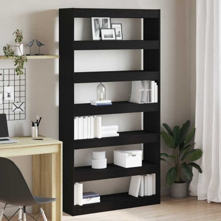 Librería Negro 100 x 30 x 198 cm Madera de ingeniería en Librerías y estanterías | Comprar online en Foru.es