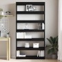 Librería Negro 100 x 30 x 198 cm Madera de ingeniería en Librerías y estanterías | Comprar online en Foru.es