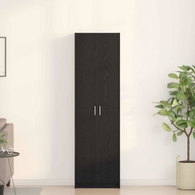 Armario Roble Negro 55 x 25 x 189 cm Madera de ingeniería en Armarios roperos | Comprar online en Foru.es