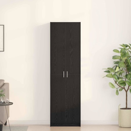 Armario Roble Negro 55 x 25 x 189 cm Madera de ingeniería en Armarios roperos | Comprar online en Foru.es