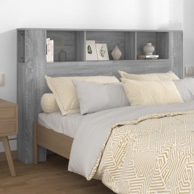 Mueble cabecero gris Sonoma 160x18,5x104,5 cm de vidaXL, Cabeceros y pies de cama - Ref: Foro24-817274, Precio: 67,49 €, Desc...