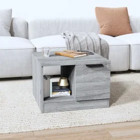 Mesa de centro madera contrachapada gris Sonoma 50x50x36 cm de vidaXL, Mesas de centro - Ref: Foro24-817076, Precio: 46,19 €,...