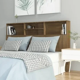 Mueble cabecero color marrón roble 160x19x103,5 cm de vidaXL, Cabeceros y pies de cama - Ref: Foro24-817254, Precio: 63,66 €,...
