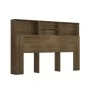 Mueble cabecero color marrón roble 160x19x103,5 cm de vidaXL, Cabeceros y pies de cama - Ref: Foro24-817254, Precio: 63,66 €,...