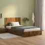 Cabecero cama madera contrachapada roble ahumado 120x1,5x80 cm de vidaXL, Cabeceros y pies de cama - Ref: Foro24-816970, Prec...
