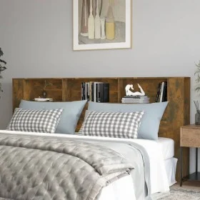 Mueble cabecero color roble ahumado 220x18,5x104,5 cm de vidaXL, Cabeceros y pies de cama - Ref: Foro24-817282, Precio: 77,65...