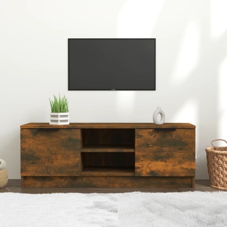 Mueble de TV madera contrachapada roble ahumado 102x35x36,5 cm de vidaXL, Muebles TV - Ref: Foro24-817132, Precio: 68,12 €, D...