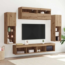 Conjunto de mueble de TV 6 pcs Roble artisan en Muebles TV | Comprar online en Foru.es