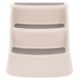 Escalera perros plegable 3 peldaños plástico crema 50x38x38cm de vidaXL, Escalones y rampas para mascotas - Ref: Foro24-15223...